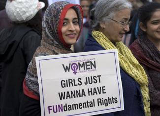 Women’s rights rally in Islamabad in 2019.
