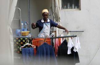 Äthiopische Hausangestellte in Beirut.