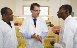 Gerd Müller, Germany’s Development Minister, visiting the Institut Polytechnique Rural de Formation et de Recherche Appliqueé in Katibougou, Mali.