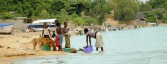 Many people get their drinking water from the rivers.