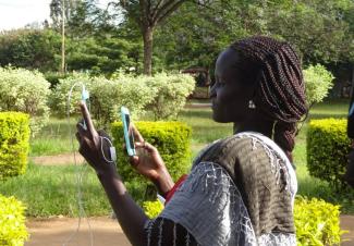 South Sudanese journalist working in Kenya.