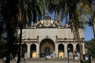 Die Dreifaltigkeitskathedrale in Addis Abeba ist die wichtigste äthiopisch-orthodoxe Kirche.