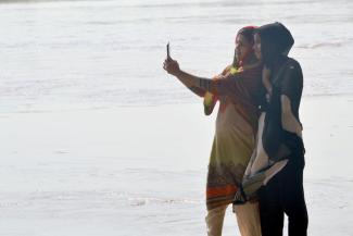Among the lucky few: only one quarter of Pakistan’s women has a mobile phone of their own.