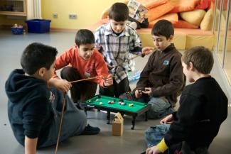 In many German cities, up to 40 % of the citizens are from families with migration histories: Schoolchildren in Aachen.