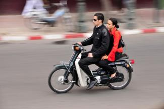 Couple in Marrakesh, Morocco.