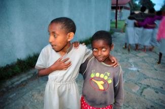 Sean Sprague/Lineair Appropriate facilities remain the exception though they should be the rule: children at the Shashemene Centre for the Blind in Ethiopia.